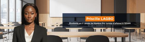 Témoignage Priscilla LAGBO ESAM-Talks
